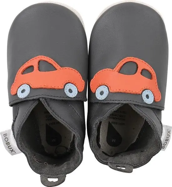 Soft Soles Racing Car Grey/Orange | Antraciet