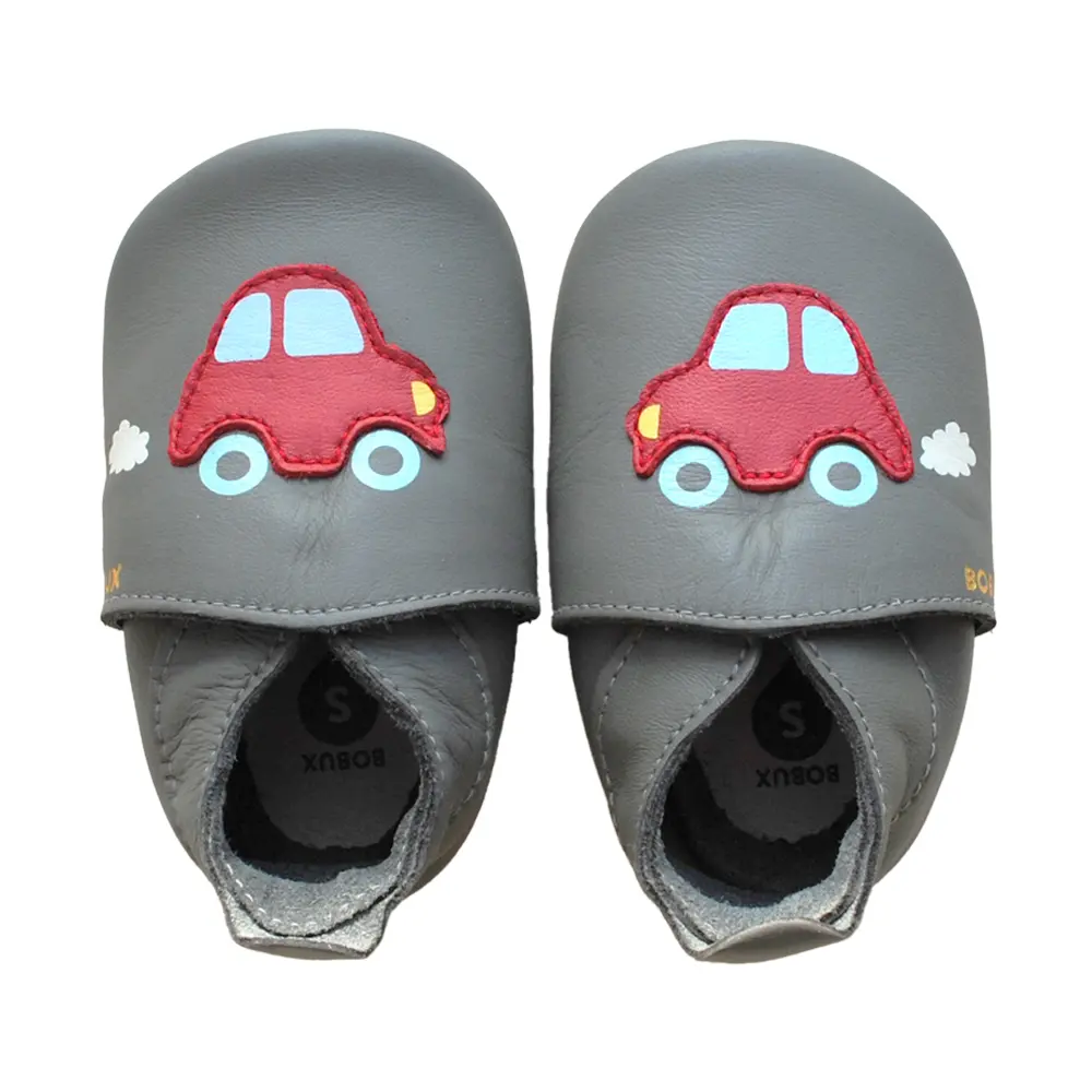 Soft Soles Racing Car Grey/Red | Antraciet