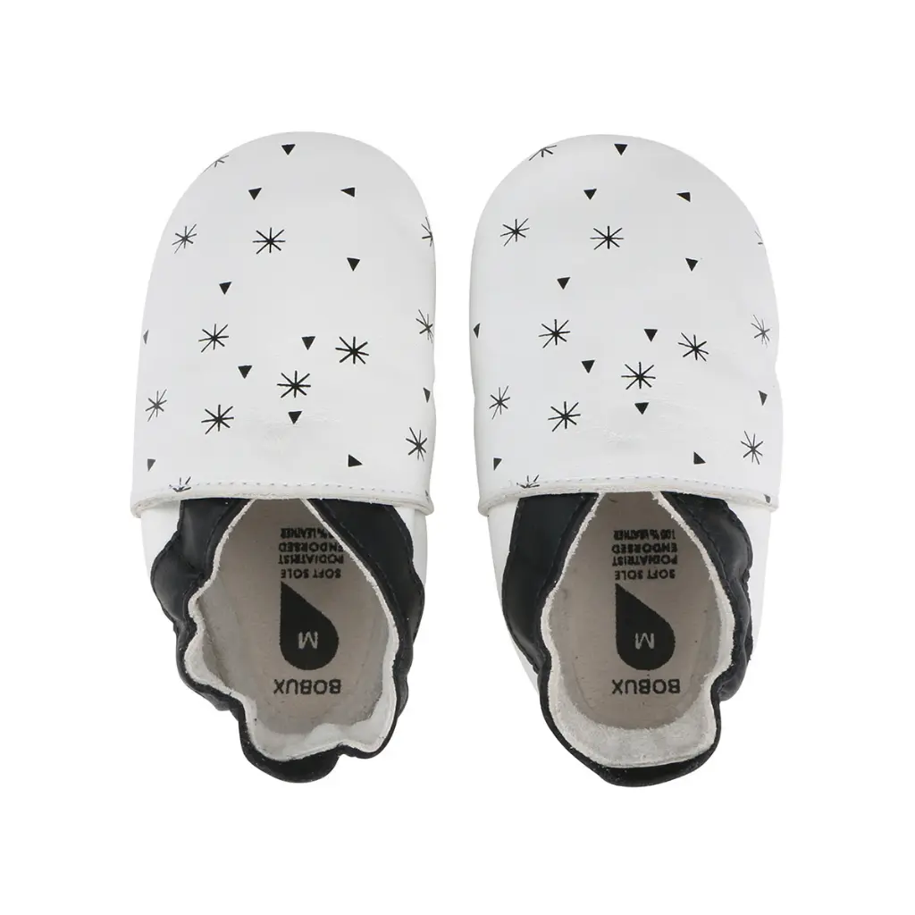 Soft Soles Snowflakes White | Blanc