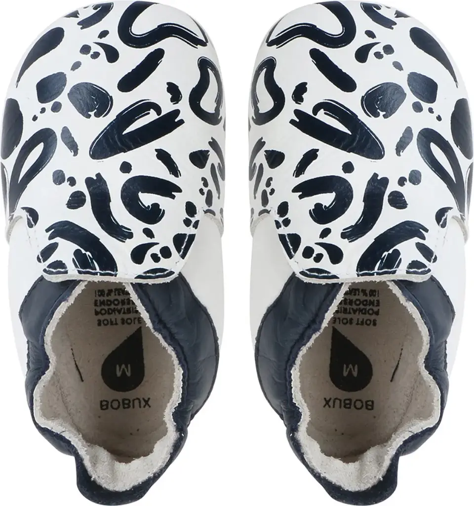 Soft Soles Abstract Navy/White | White