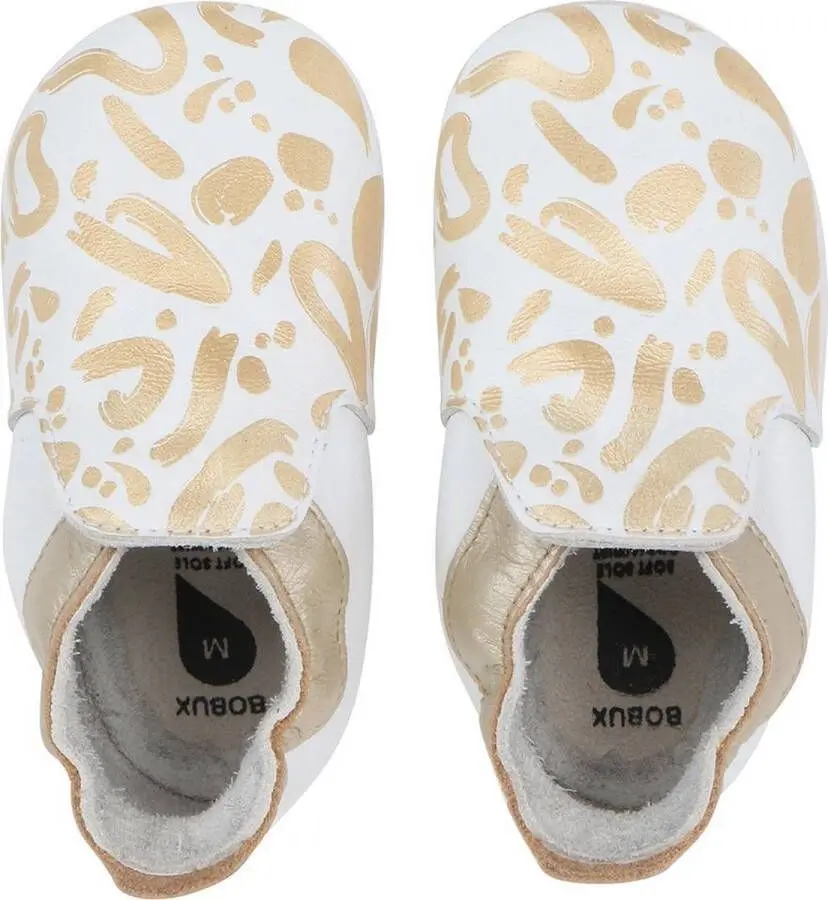 Soft Soles Abstract Gold/White | White