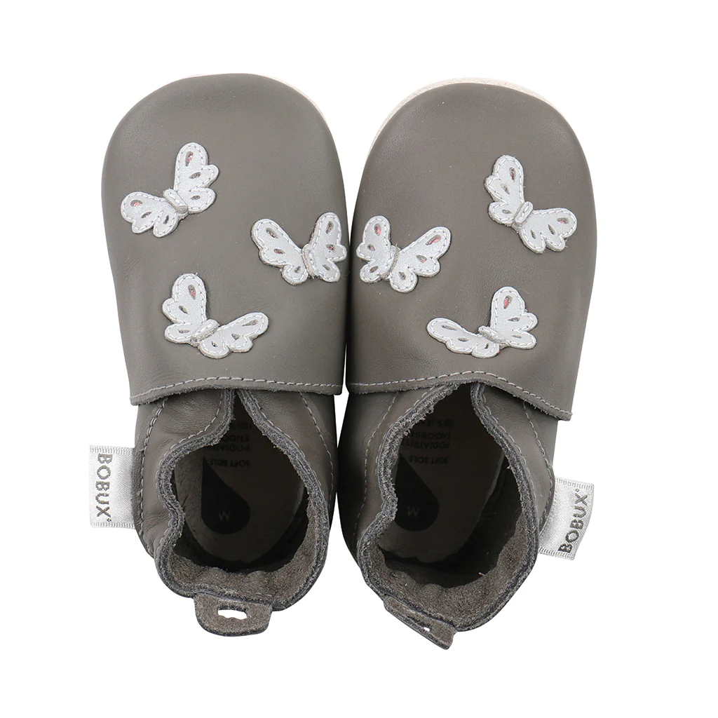 Soft Soles Butterflies Grey | Grey