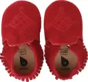 Soft Soles Suede Moccasin Red | Rouge
