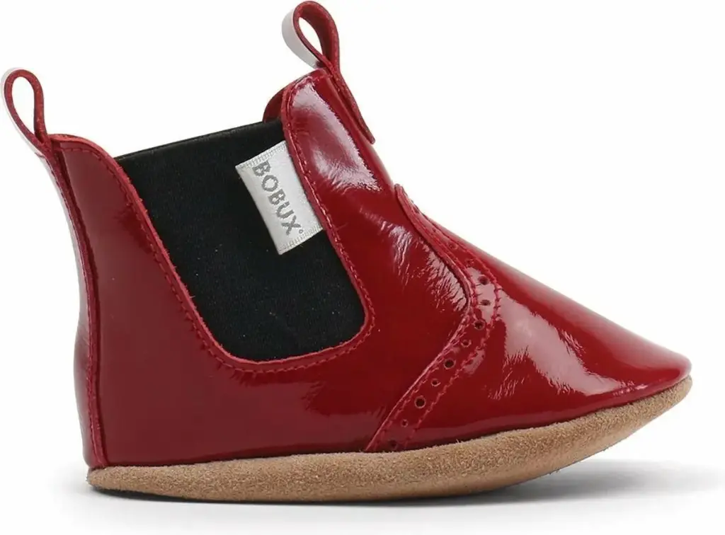 Soft Soles Jodphur Boot Glossy Red | Rouge