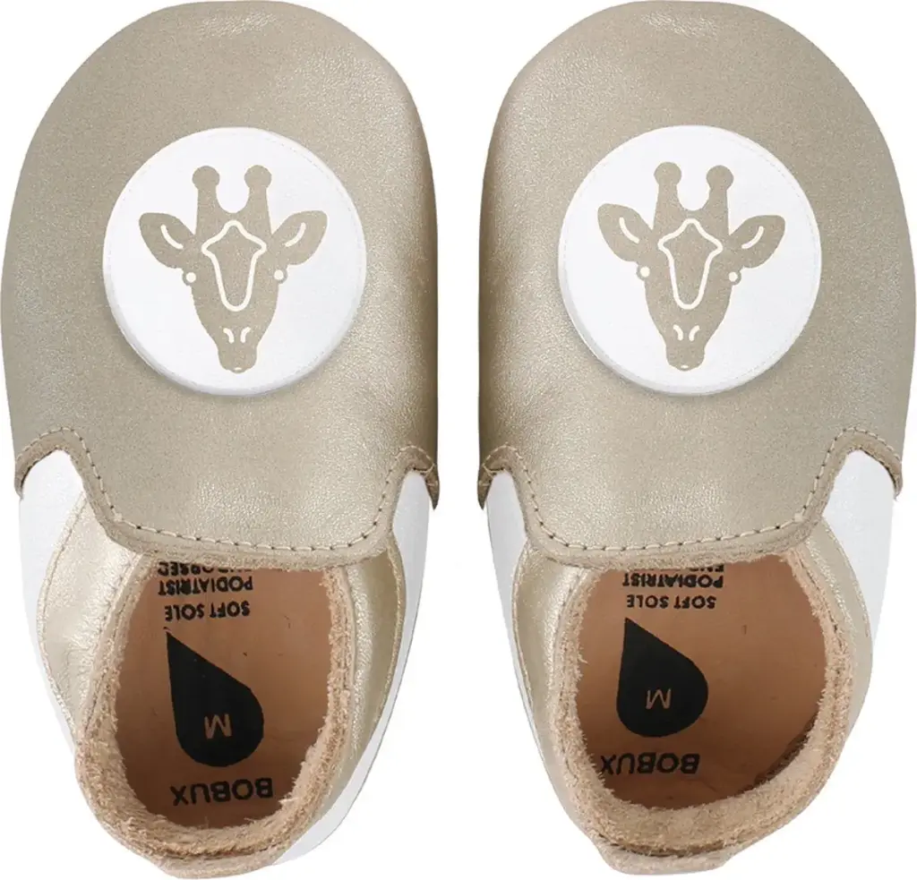Soft Soles Giraffe Loafer Gold/White | Gold