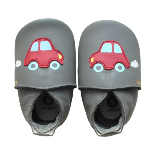 [00001-10S] Soft Soles Racing Car Grey/Red | Anthracite