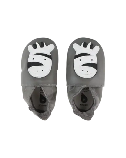 Soft Soles Zebra Grey | Antraciet