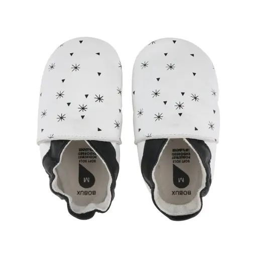[00022-02S] Soft Soles Snowflakes White | Wit