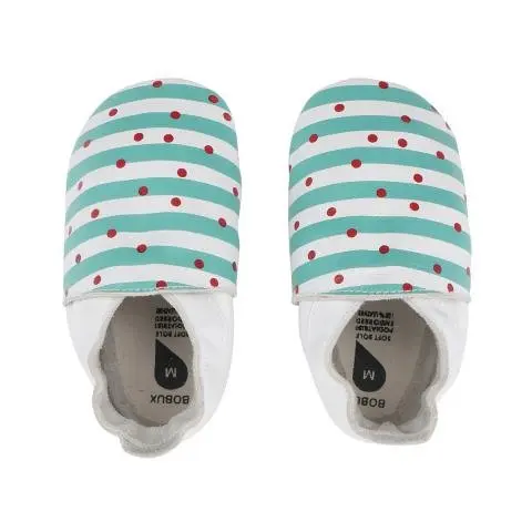[00024-02S] Soft Soles Spots & Stripes Blue | Blauw