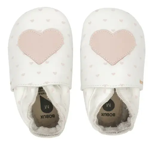 [04325-00N] Soft Soles Hearts White/Blossom | Blanc