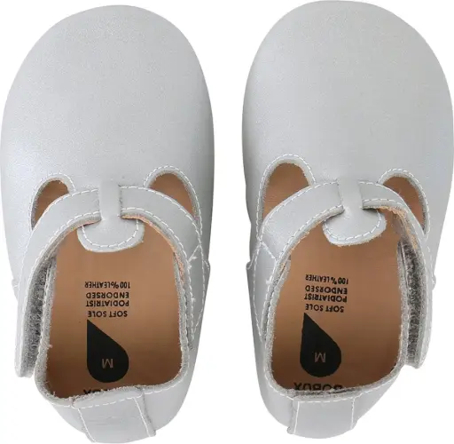 Soft Soles T-Bar Silver | Grijs