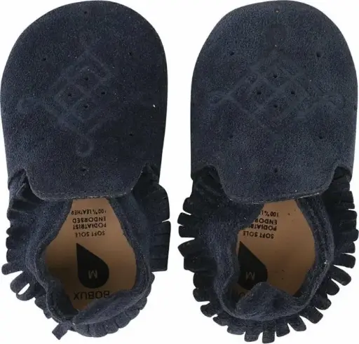 [04401-00S] Soft Soles Suede Moccasin Navy | Blauw