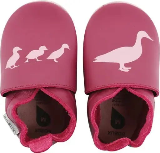 Soft Soles Duck Print Cerise | Pink