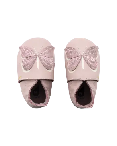 Soft Soles Glitter Wings Bloom | Pink