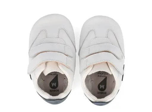 Soft Soles Pitch White/Navy | Wit